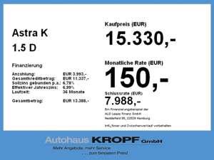 Opel Astra K 1.5 D Navi,Rückfahrkamera,Sitzheizung Bild 4