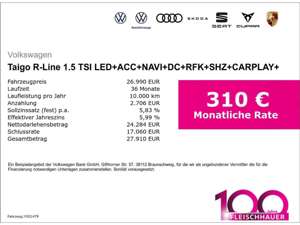 Volkswagen Taigo R-Line 1.5 TSI LED+ACC+NAVI+DC+RFK+SHZ+CARPLAY+ Bild 3