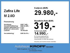 Opel Zafira Life M 2.0D Navi,AHK,Head-Up,Parkpilot Bild 4