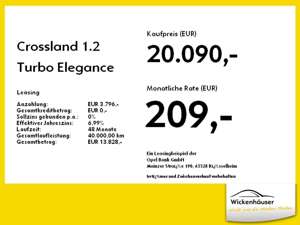 Opel Crossland 1.2 Turbo Elegance FLA SpurH LM LED Bild 4