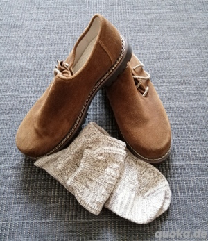 Trachten "Haferlschuhe" inkl. Socken (neu) Bild 2