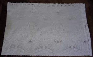 TV Scheibengardine Kutschfahrt weis 170x54kurze Zeit benutzt einwandfrei erhalten Gardine Vorhang