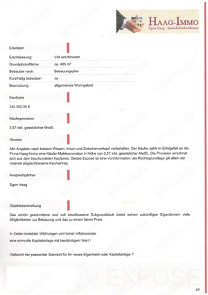 Projektierens  Einfamilienhaus mit passendem Grundstück