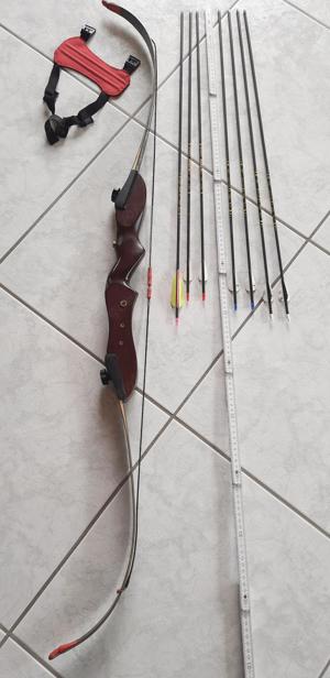 Bogen Recurve, Marke Ragim Black Flash 24  Carbon inkl. 7 Pfeilen