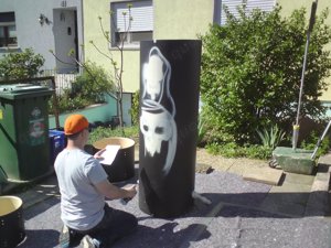  Tausch oder Verkauf ,Extreme Ricarda Monsterbassdrum mit Airbrush Unikat 22x68 Zoll  Bild 9