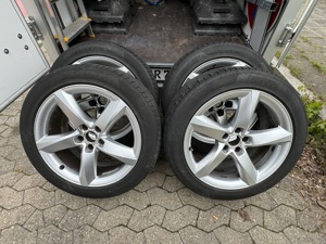 4x komplett Räder Audi SR Alu 255 45R19 104Y Pirelli PZERO, vom Audi A8L 4.2