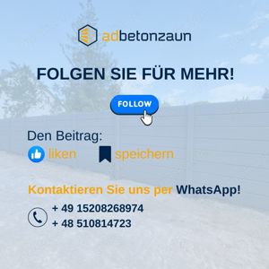 20 Meter Betonzaun mit MONAGE 60 Muster direkt vom Hersteller Zaune Zaun Bild 10