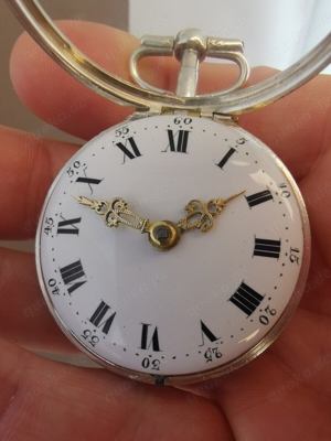 Deutsche Spindeltaschenuhr FRIEDBERG um 1780 Franz Xaver Niederlender Taschenuhr