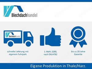 Trapezblech-Blechdach-Carport T18 T35 Kostenfreie Lieferung Bild 6