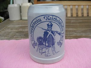 Bierkrug 0,5l Bayern Mittelfranken, Landwehrbräu Reichelshofen J. Alt - Replika