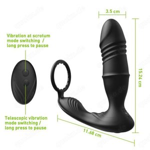 Murphy Prostata-Massagegerät - männer anal Spielzeug mit Cock Ring und App Bild 2