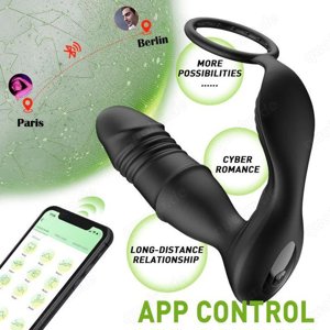 Murphy Prostata-Massagegerät - männer anal Spielzeug mit Cock Ring und App Bild 4