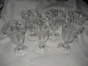 6 wenig benutzte Eisbecher schönes Design