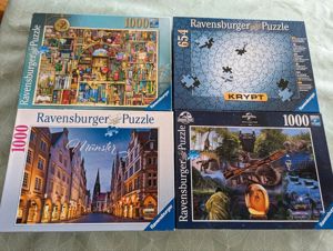 25 Puzzles aus Sammlung zu verkaufen, überwiegend 1.000 Teile