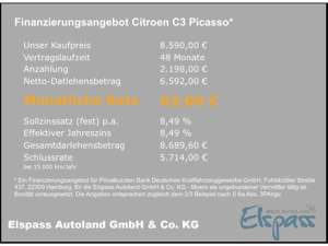 Citroen C3 Picasso Selection ALLWETTER AHK TEMPOMAT PDC MUSIKSTREAMIN Bild 2
