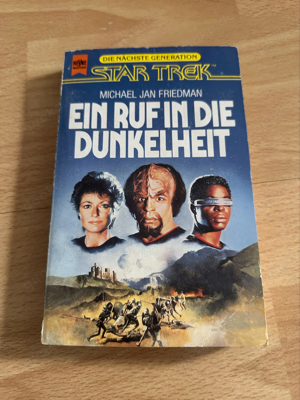 Buch Star Trek Die nächste Generation Ein Ruf in die Dunkelheit Michael Jan Friedmann 10 