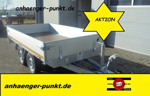 Aluminium hochlader pkw tandem anhänger 3 m x 1,5 m 2000 kg 2,0t