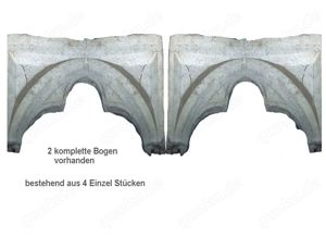 Antiker Gothic Fries ,aus 4 Bau-Elementen Bild 1
