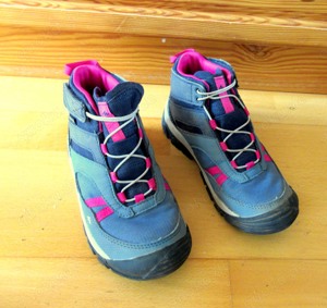 grau pinke Wanderschuhe Quechua größe 31 