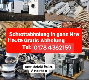 schrott und Metallabholung kostenlos   