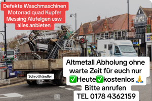 schrott und Metallabholung kostenlos   