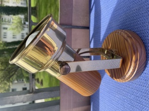 Messingstrahler mit Holz Zur Deckenmontage Bild 2