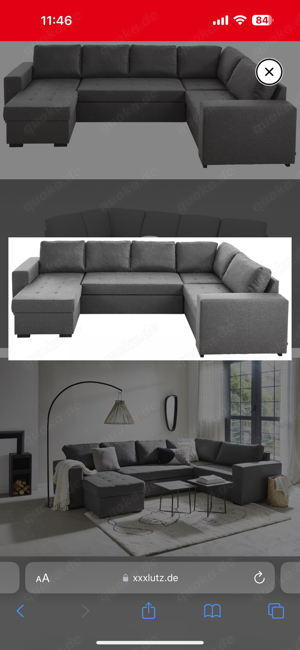 Couch U- Form mit Schlaffunktion Bild 2