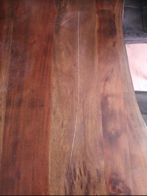 Baumkantenesstisch Holz Tisch Esstisch Möbel Bild 4