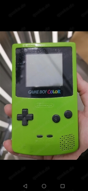 Gameboy color in grün mit diversen Spielen  Bild 4