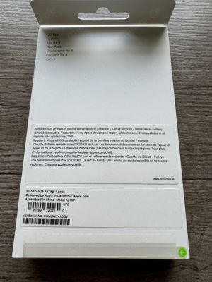 Apple AirTag - Weiß, 4er-Pack - NEU   Ungeöffnet Bild 2