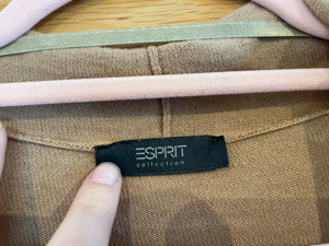 Lange Strickjacke von Esprit, Größe L, braun Bild 3