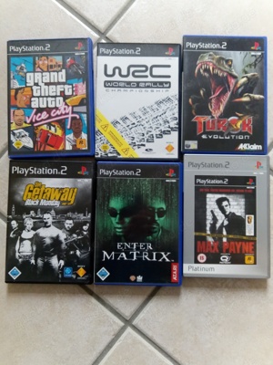 6x PS2 Spiele  - GTA - W2C - Matrix - Getaway - Turok - MaxPayne