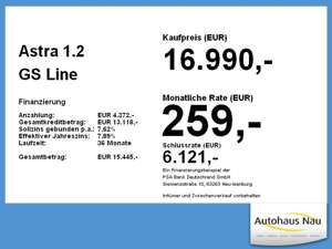 Opel Astra 1.2 GS Line inkl. Inspektionspaket Big Deal! Bild 5
