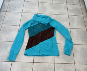 schöne türkis grün braune Fleecejacke firefly Gr.: S mit Kragen