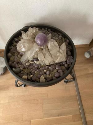 Zimmerbrunnen mit Amethyst und Kristall Bild 1