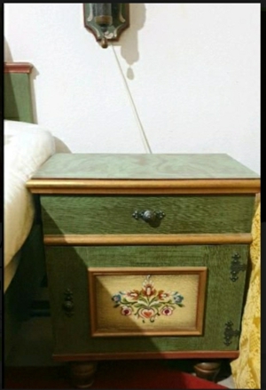 VOGLAUER Landhaus-BETT Schlafzimmer handbemalt antik.Landhausstil Bild 4