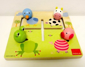 Goula Holz Puzzle Tiere Kinder Spielzeug neuwertiger Zustand Kinderspielzeug Bild 2