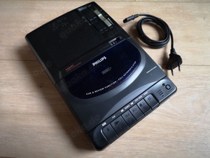 Philips AQ6455 Vintage Cassette Recorder mit Speedcontrol