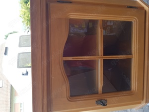 Verkaufe Eckvitrinenhängeschrank Holzart Eiche hell Bild 4