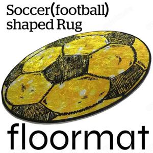 die goldenen fußballförmigen Teppiche, Fußballmatten zum Großhandelspreis