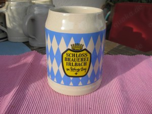 Bierkrug 0,5l Bayern Niederbayern, Schloss Brauerei Irlbach von Poschinger-Bray