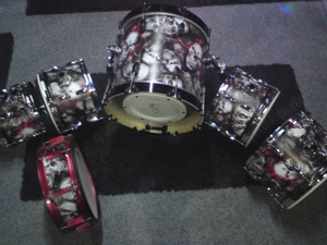 E-Drum Shellset mit Pearl Trutacpads.