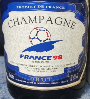 Champagner Sonderedition Fußball Weltmeisterschaft 1998 Frankreich, Rarität Bild 4