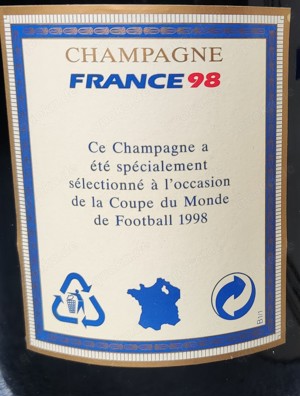 Champagner Sonderedition Fußball Weltmeisterschaft 1998 Frankreich, Rarität Bild 3
