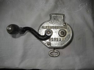 Bohnenschneider Bohnenschnippler Alexanderwerk 5252A  Antik Gusseisen, Jugendstil um 1920