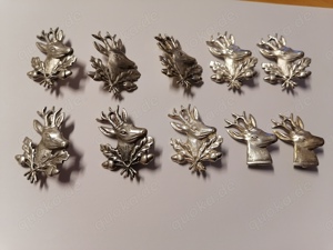 925 Silber Jagd Jagdanänger Hirsch Anstecker Brosche 