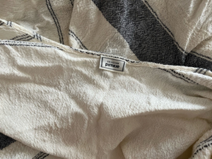 Poncho Pimkie Einheitsgröße weiß blau Cape Überwurf Bild 4