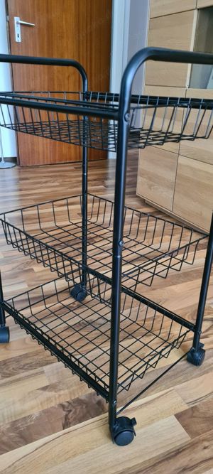 Servier- Roll- Haushalts- Küchenwagen_Rollen_3 Ebenen_neuwertig Bild 4