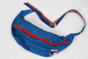 Rucksack Big Pack Bauchtasche Ski-Wandertasche blau rot groß vintage 70er