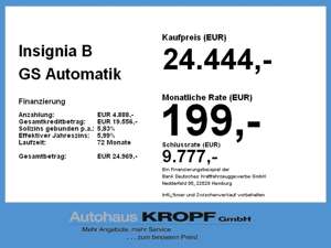 Opel Insignia B GS Automatik 4x4 Navi RFK PDC LED AHK Bild 4